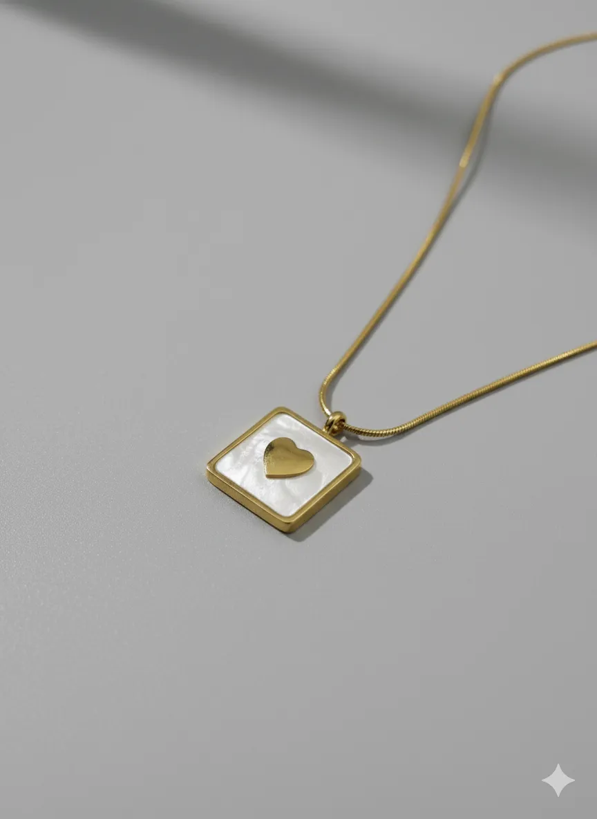 Enamal box heart chain 